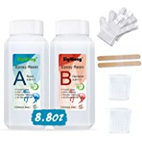 Kit Resina Epoxi - 240ml -249g Resina Epoxi Transparente para Fundición y Revestimiento - Relación 1: 1 de Resina 2…